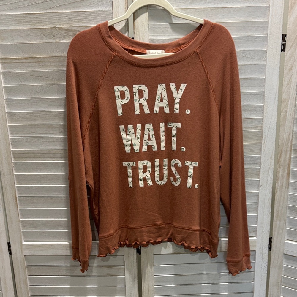 Altar'd State Brown Graphic Sweatshirt